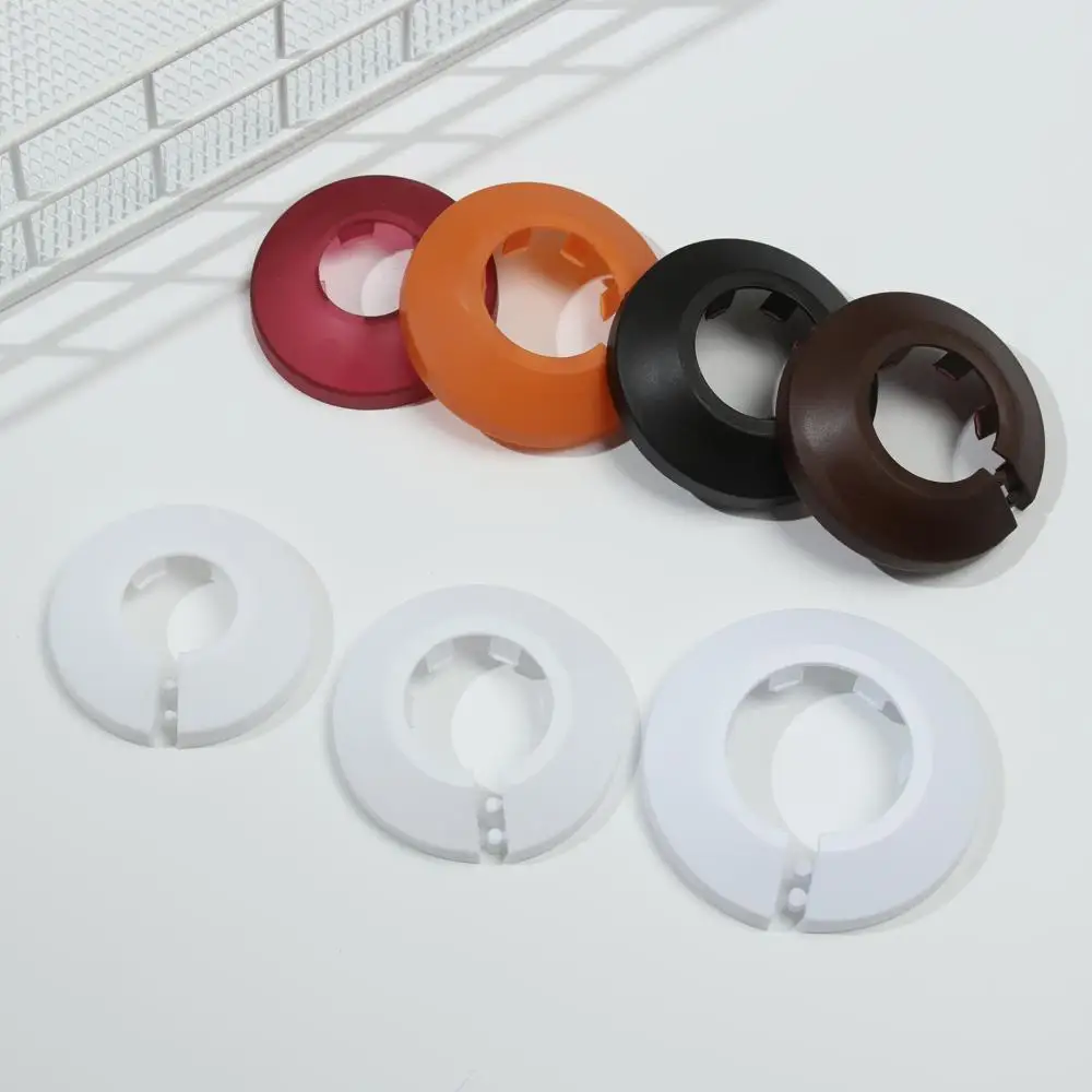 1Pc Plastic Wall Hole Pipe Collars Cover Shower Faucet Angle Valve Pipe Plug Decoration Cover Kitchen Bathroom Faucet Accessory