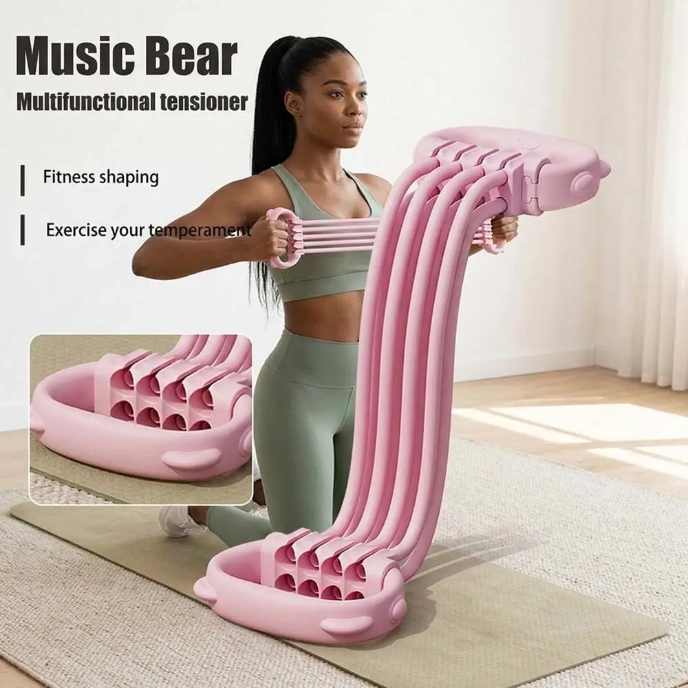 8-Shaped Design Yoga Elastic Band Adjustable Elastic Back Shoulder Shaping Elastic Pull Trainer Muscle Stretching Chest Expander