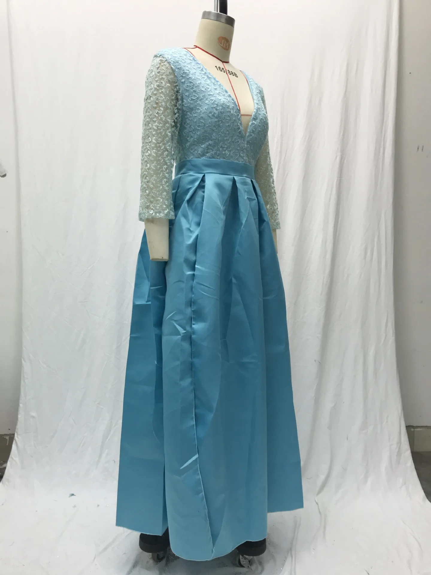 Spring And Summer Women's Lace Sequins Sexy Long Dress Trailing Banquet Evening Dress