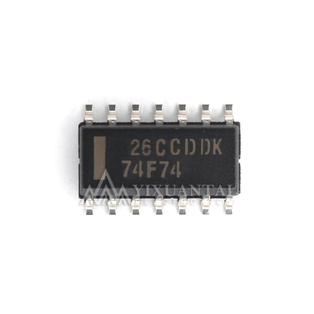 10pcs/Lot 74F74D   74F74 SOP14  IC FF D-TYPE DOUBLE 1BIT 14SOIC