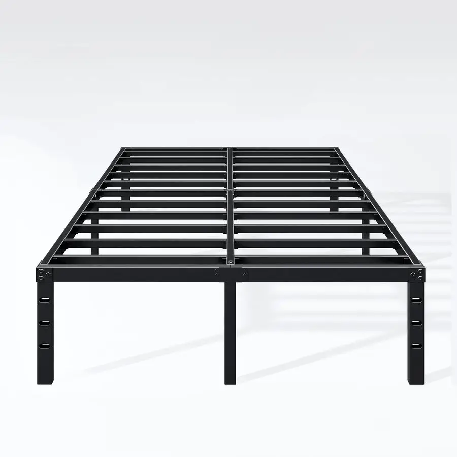 

18 Inch Full Bed Frame Sturdy Metal Platform Full Size, No Box Spring Needed, Heavy Duty, Easy Assembly, Strong Bearing Capacity