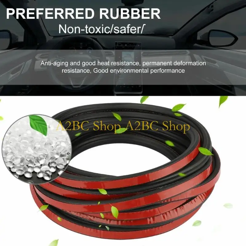 A2BC Car Door Sealing Strips Interior Auto Leakproof Strips Noise Sound Insulation