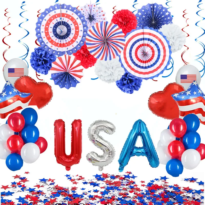 

Independence Day Party Decorations Set Independence Day Themed Balloon Ornaments Party Decorations Bedroom Decor