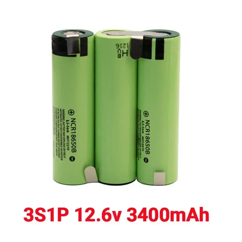 18650 Lithium Battery Pack 12V 16.8V 21V 3400mAh 6800mAh Screwdriver Battery Discharge Current 20A 18650 Rechargeable Battery