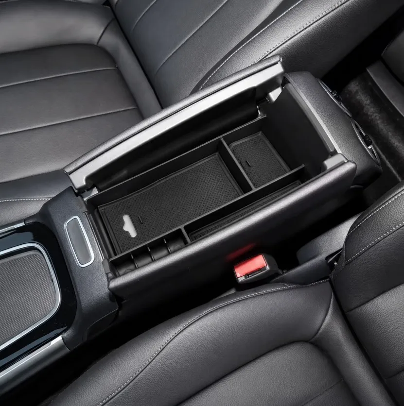 Custom Fit ABS Center Console Organizer Tray Storage Box for Mercedes Benz A Class W176 W177 B Class W246 W247 2013-2023 view 3