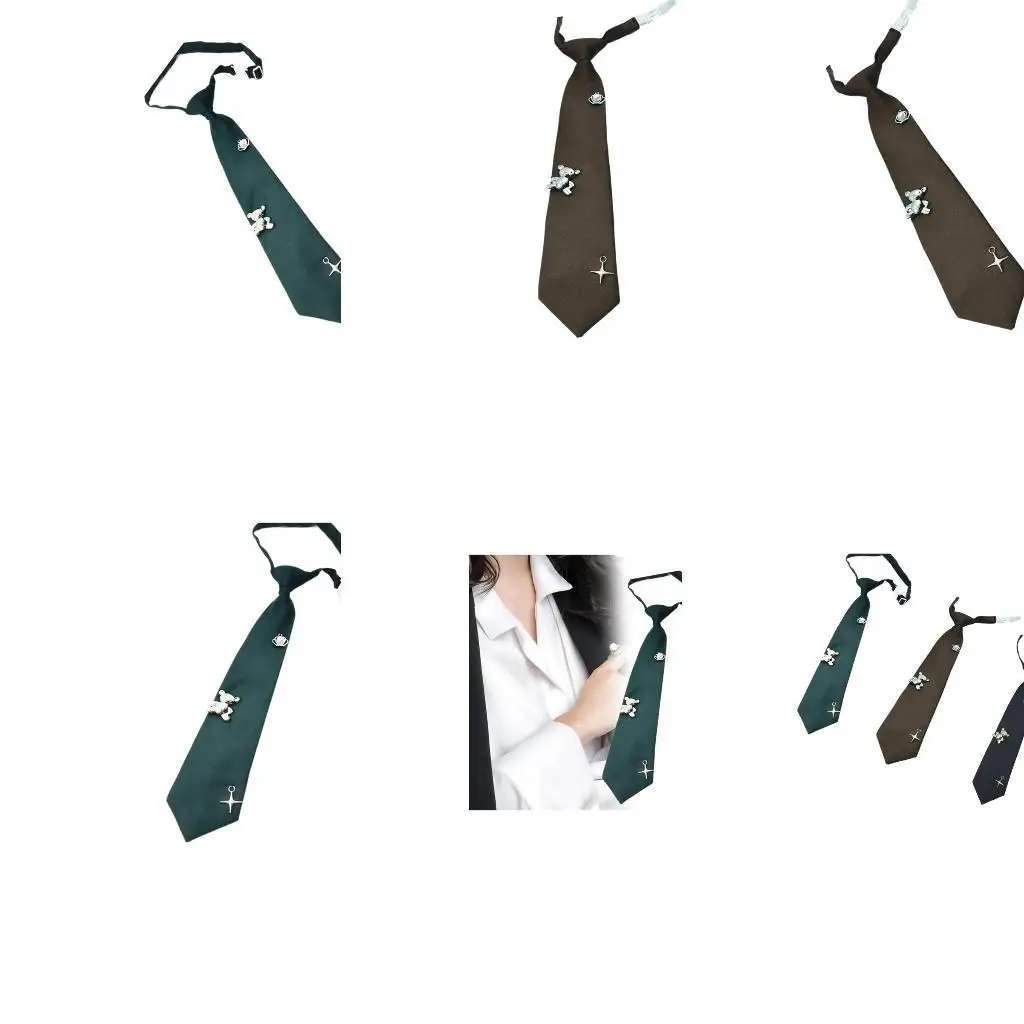 Funny Children Tie Elegant Women Necktie Casual Dress Tie Animal Pattern Tie for Everyday Styles and Comfort
