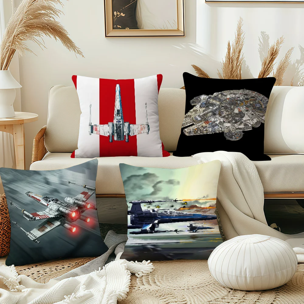 S-Star W-Wars Plane Fighter Pillow Case Pillow Cover Decoration Room Home Sofa Living Office Car Nordic Simplicity