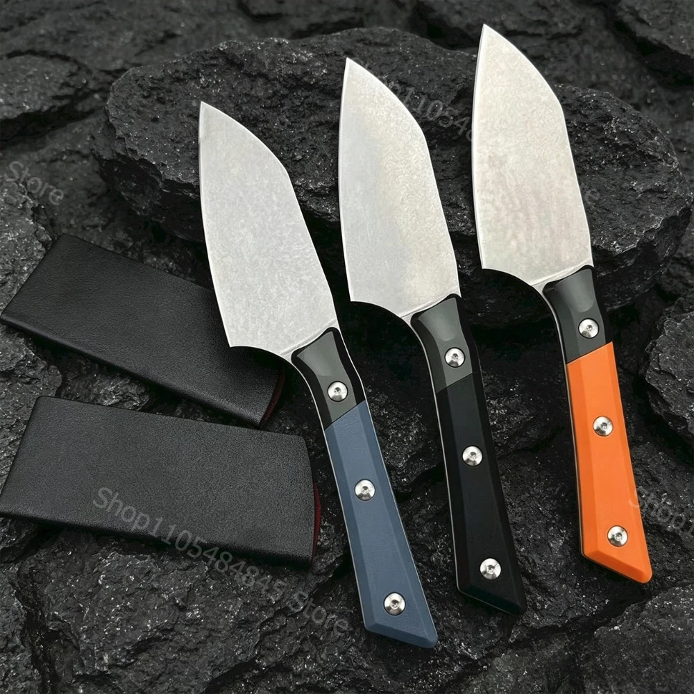 Portable Outdoor Camping EDC Multitools Hiking Fishing Utility Fixed Knife Household Cleaver Wilderness Adventure Climbing Knife