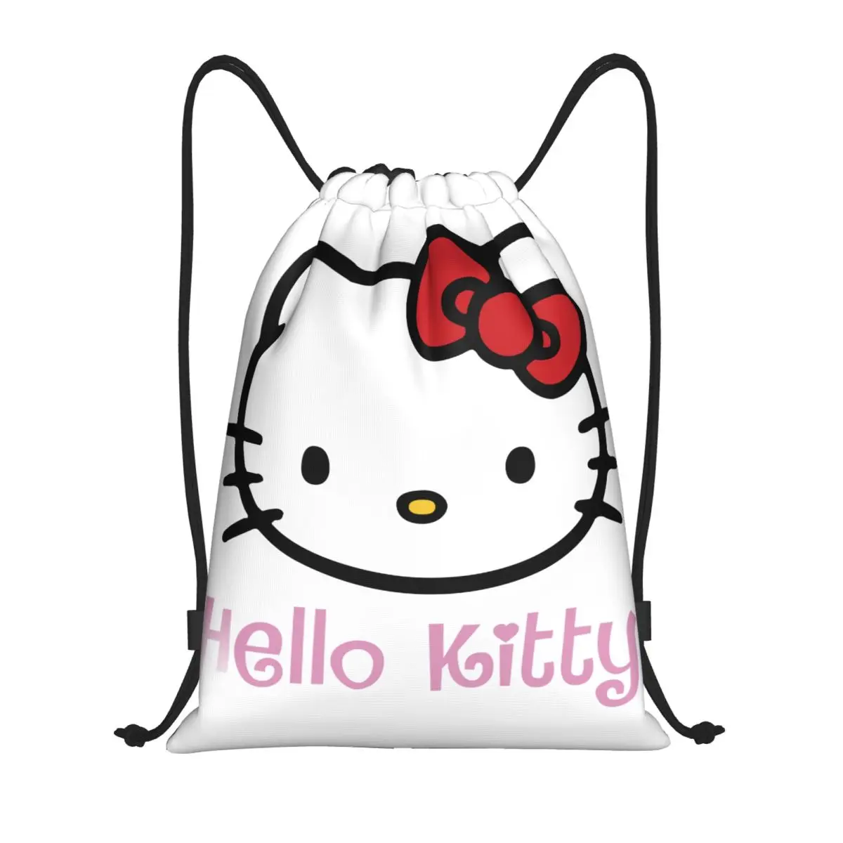 

Рюкзак Hello Kitty на шнурке для тренажерного зала, спортивный рюкзак, сумка на шнурке для тренировок