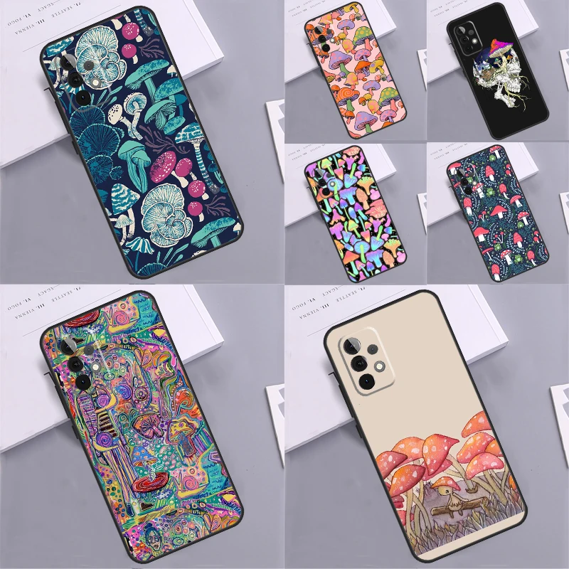 Weird Mushroom Psychedelic For Samsung Galaxy A55 A35 A05 A52 A32 A22 A54 A14 A16 A26 A36 A56 A06 A15 A53 A33 A13 Case