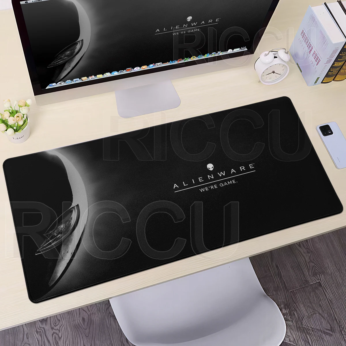 Gaming Keyboard Large Mousepad Alienware Anti-slip Rubber Mouse Pad Office Desk Accessories PC Gamer Carpet Home Black Playpad