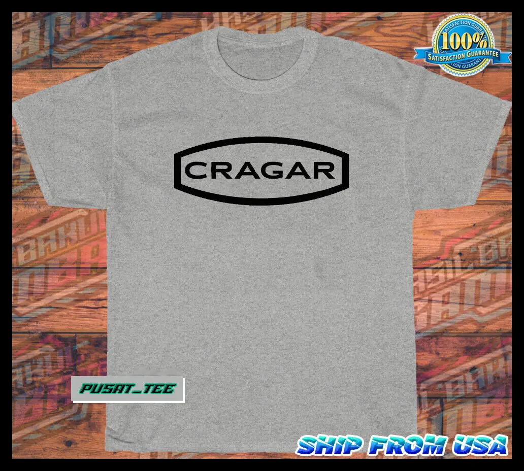 NEW ITEM Cragar Wheels American Funny Logo Men's T-Shirt Cotton Size S-5XL