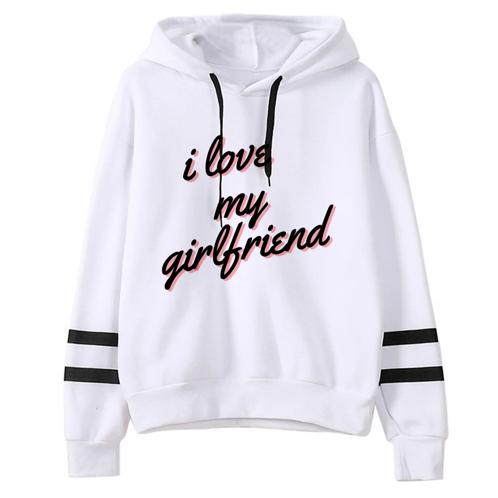 

i Love My Girlfriend hoodies women y2k aesthetic 2023 anime pulls Hood women Kawaii pulls