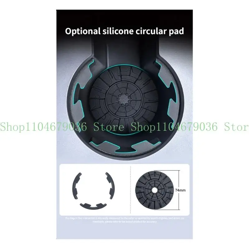 652F Silicone Car Cup Holders Stabilizer Not Slip Design Universal For Vehicle Drinks