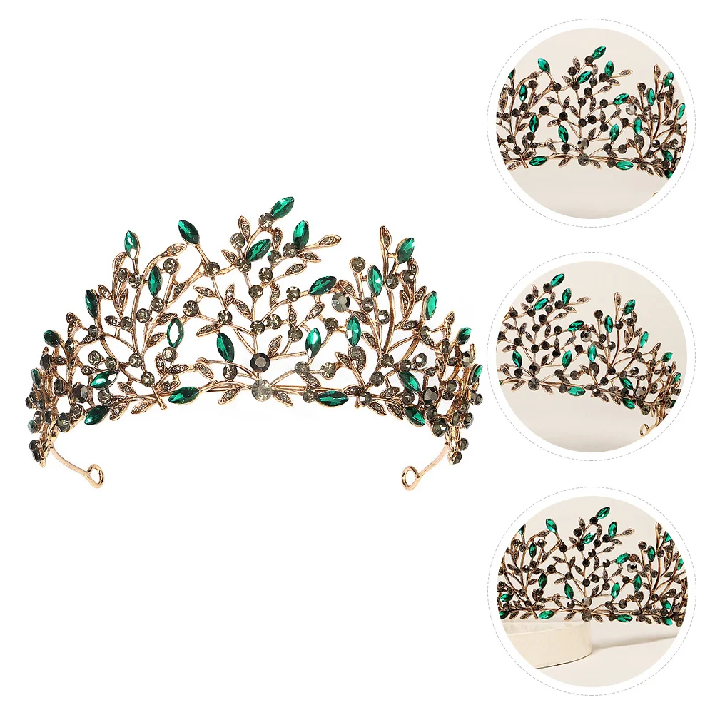 

1pc Alloy Crown Chic Baroque Bride Headwear For Wedding Party Prom Anniversary Bridal Headdress Fashion Tiara Women Crown Hair