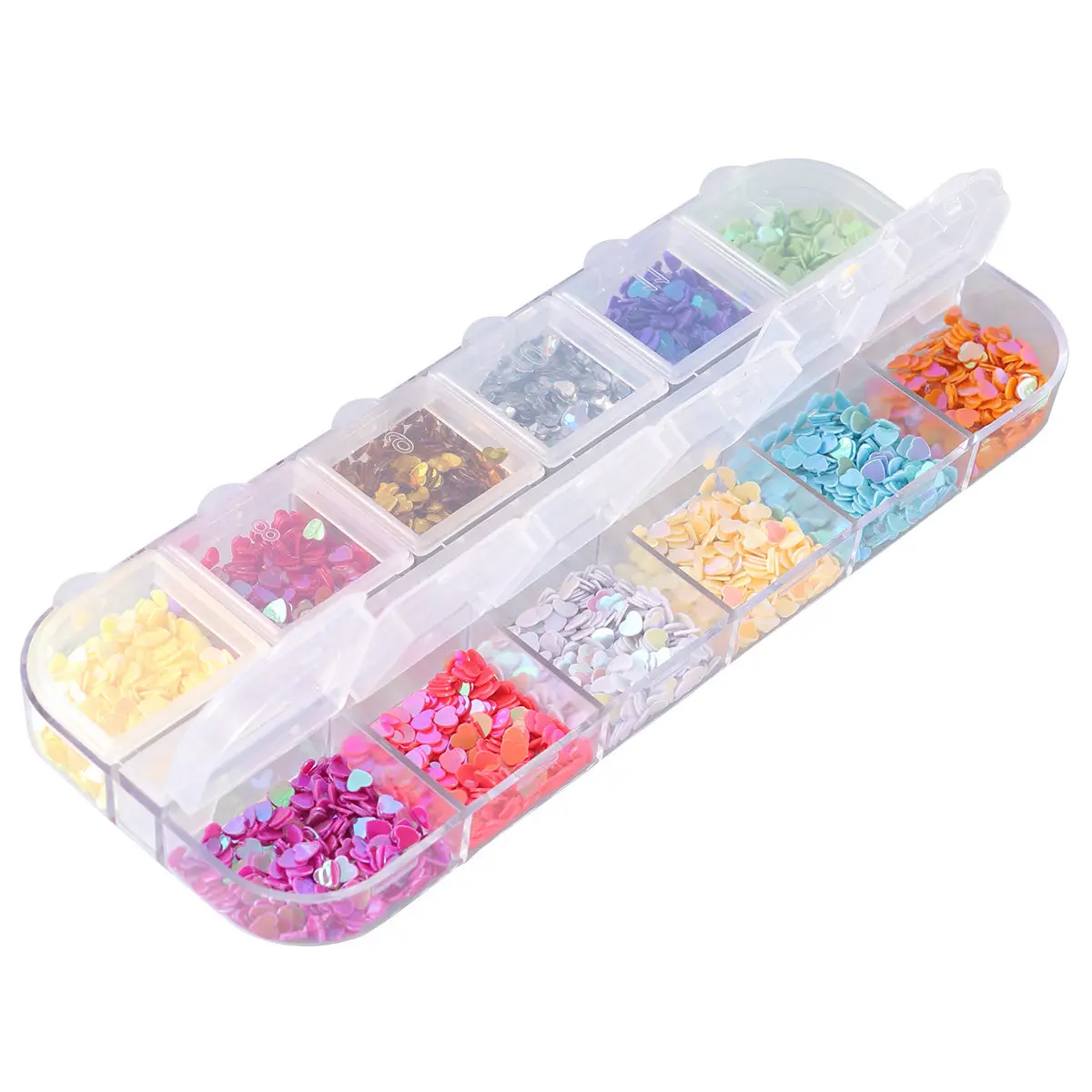 

Sequins Stickers Colorful Heart Patterns Diy Decor For Phone Case Body Decoration Art Sticker Nail Stickers Nail Art