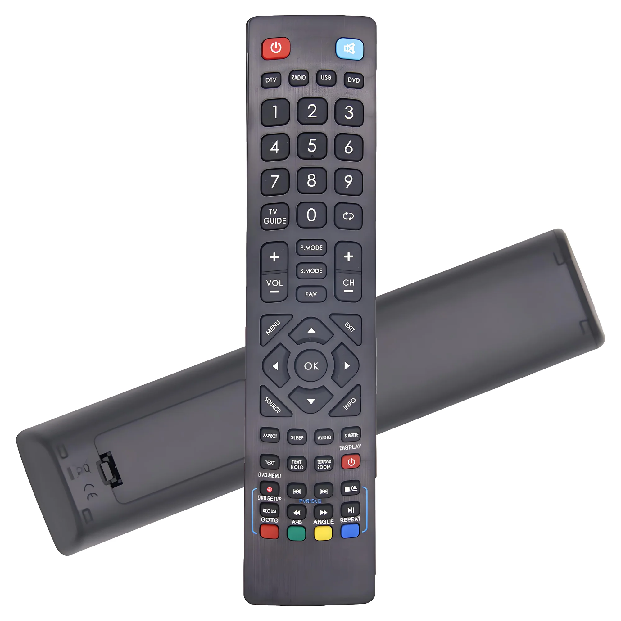 Zapasowy pilot zdalnego sterowania, kompatybilny z telewizorami BLAUPUNKT Technika FHD 22F22B-FHD, 24E21B-FHD, 24F22B-HD/DVD, 24F22W-HD/DVD. — zdjęcie produktu 5