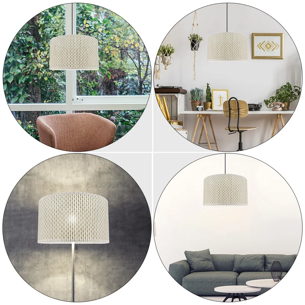 

1 шт. имитация плетеного абажура, креативный современный светильник для декора дома, аксессуар для прикроватной лампы