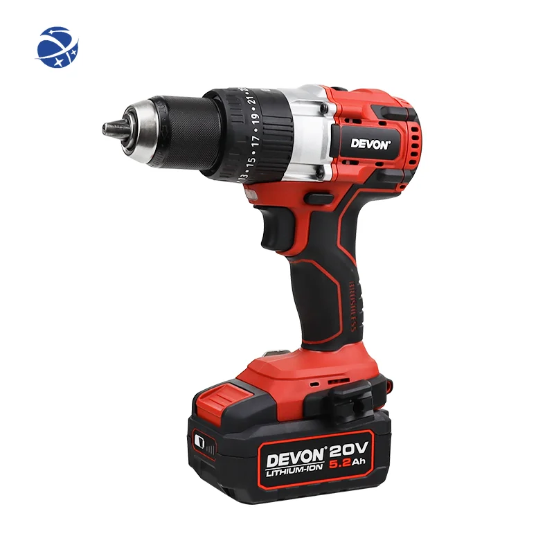 20v Lithium battery  electric brushless two-speed  rechargeable pistol industrial  impact drill