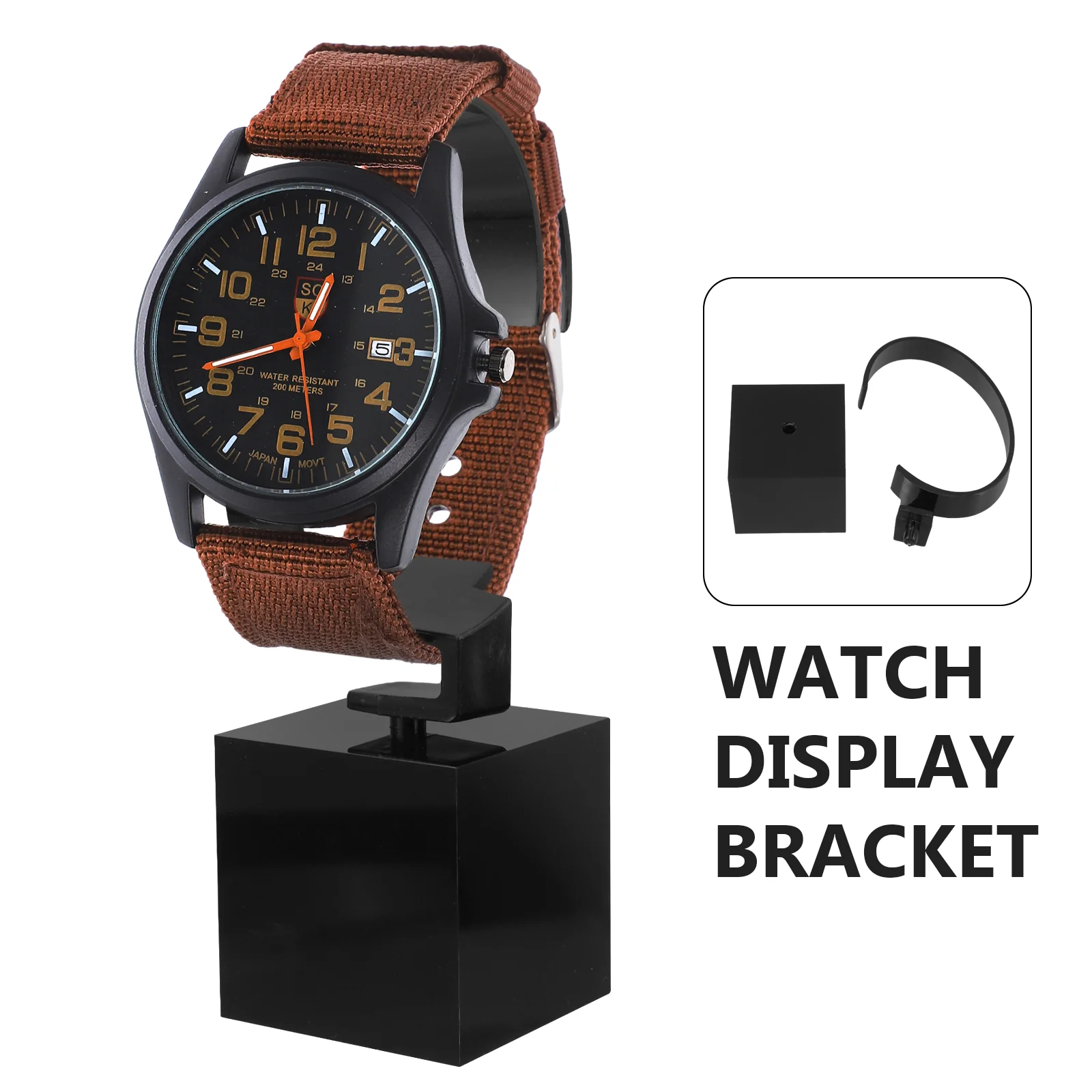 Jewelry Stand Bracelet Holder Storage Rack Single Table Watch Bangle Display Black Man