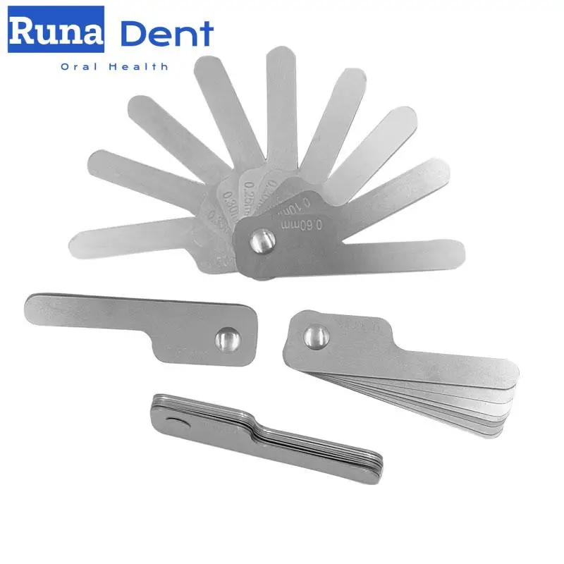 Dental Interproximal Measuring Ruler Measure Tooth Gap Stainless Steel Reciprocating Ipr System Orthodontic Treatment