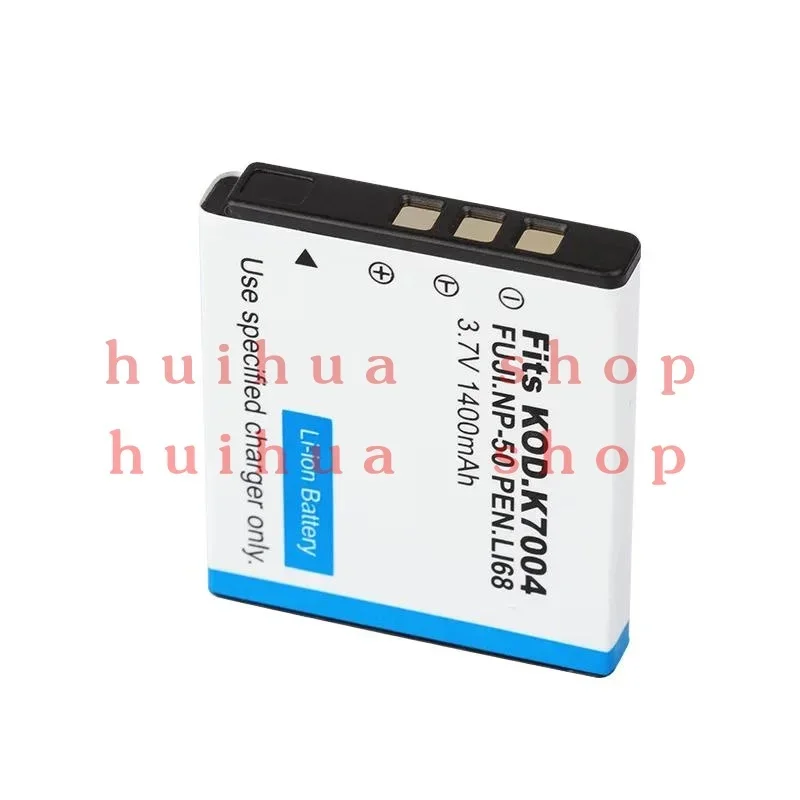 1400mAh NP-50 NP50 D-Li68 DLi68 KLIC-7004 Camera Battery For Fujifilm X10 X20 F200EXR F75EXR F70EXR F80EXR NP-50 Battery Charger