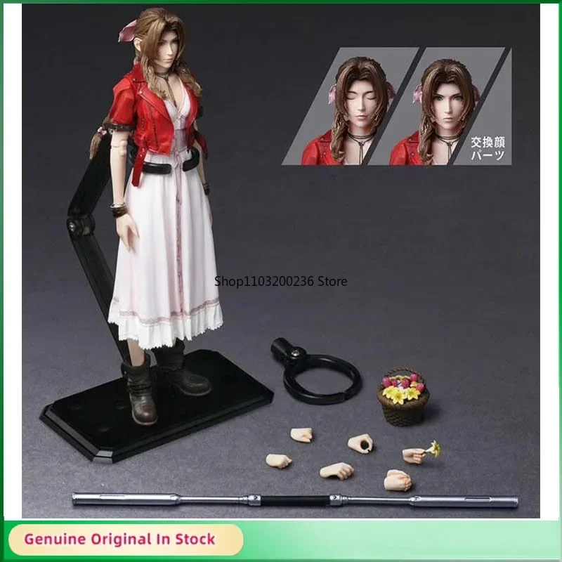 Original SQUARE ENIX BRING PLAY ARTS Aerith Gainsborough Final Fantasy VII Action Figure Active Joints Model Collectibles Gift