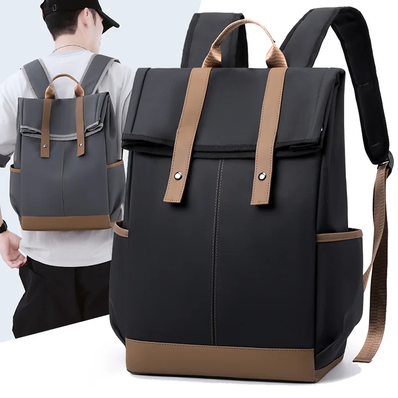 New Model Business Men's Double-shoulder Bag - Large Capacity Outdoor Travel Bag - Multi-functional Waterproof Computer Backpack