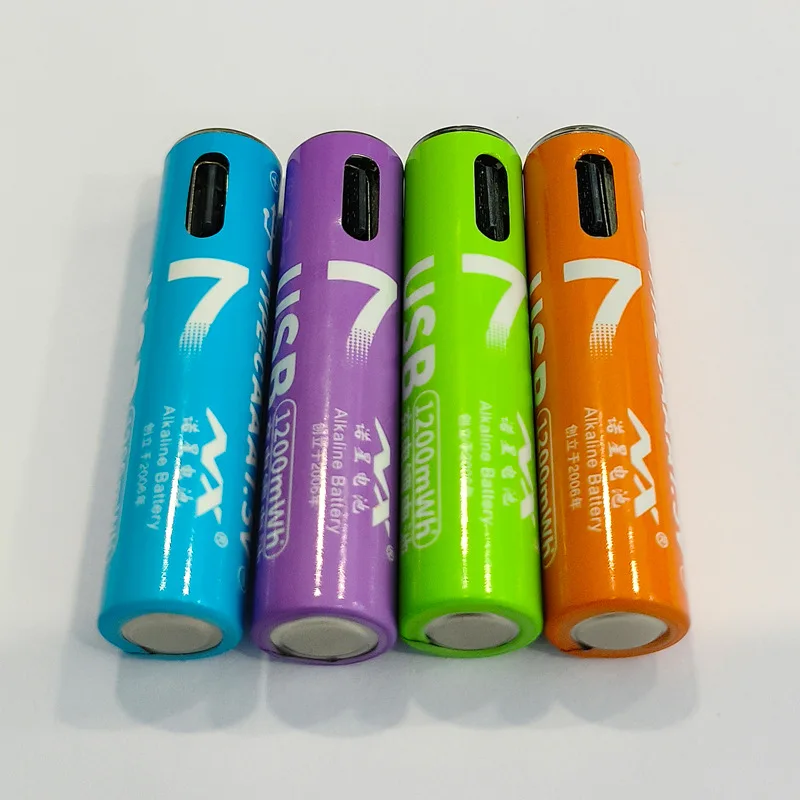 20 قطعة AAA1.5v USB بطارية ليثيوم قابلة للشحن جهاز قياس السكر في الدم ماوس لاسلكي التحكم عن بعد لعبة كهربائية بطارية خارجية