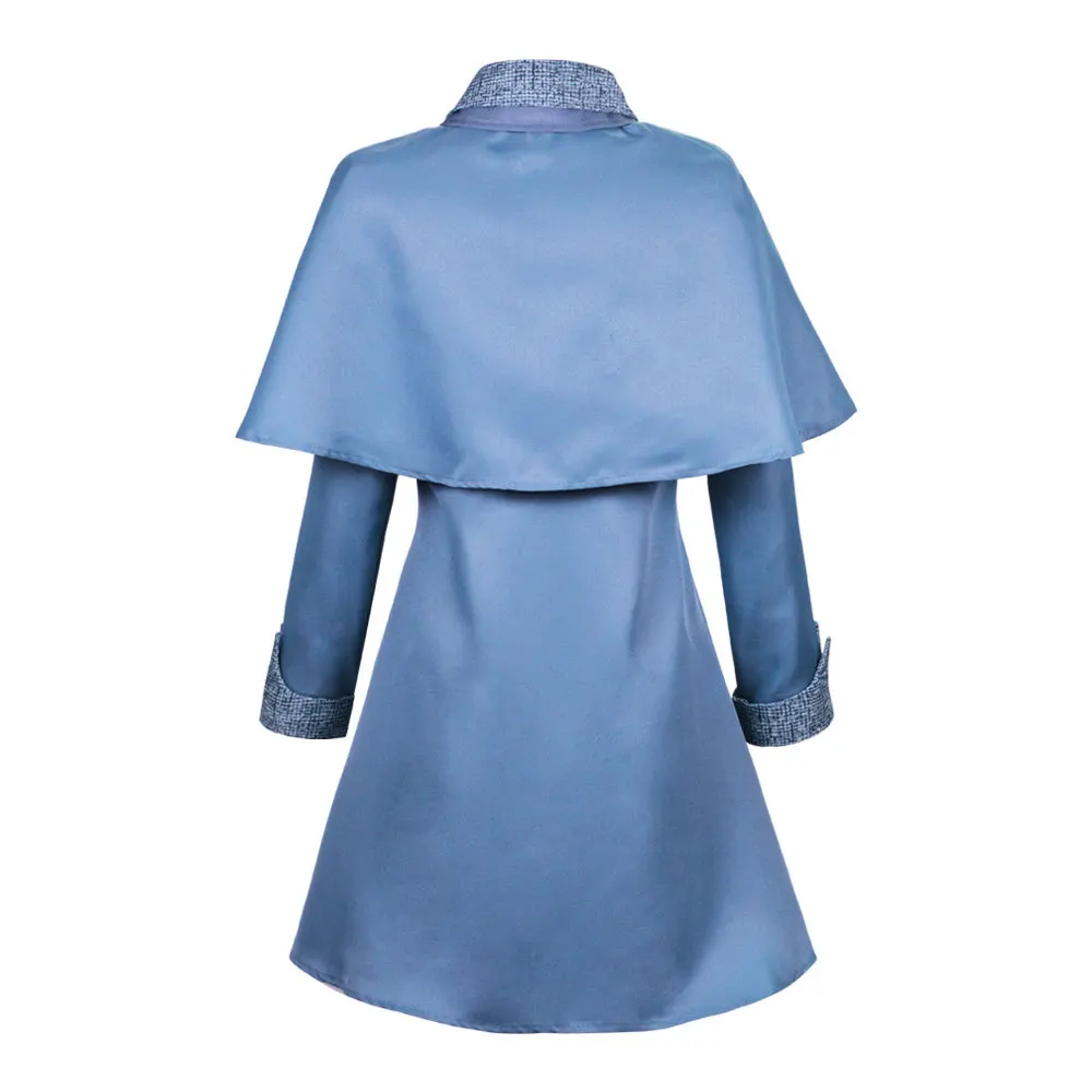 Wizard Cosplay Fleur Isabelle Delacour Busbatten Costume Magic School Hat Dress Halloween Carnival Party Novelty Uniform