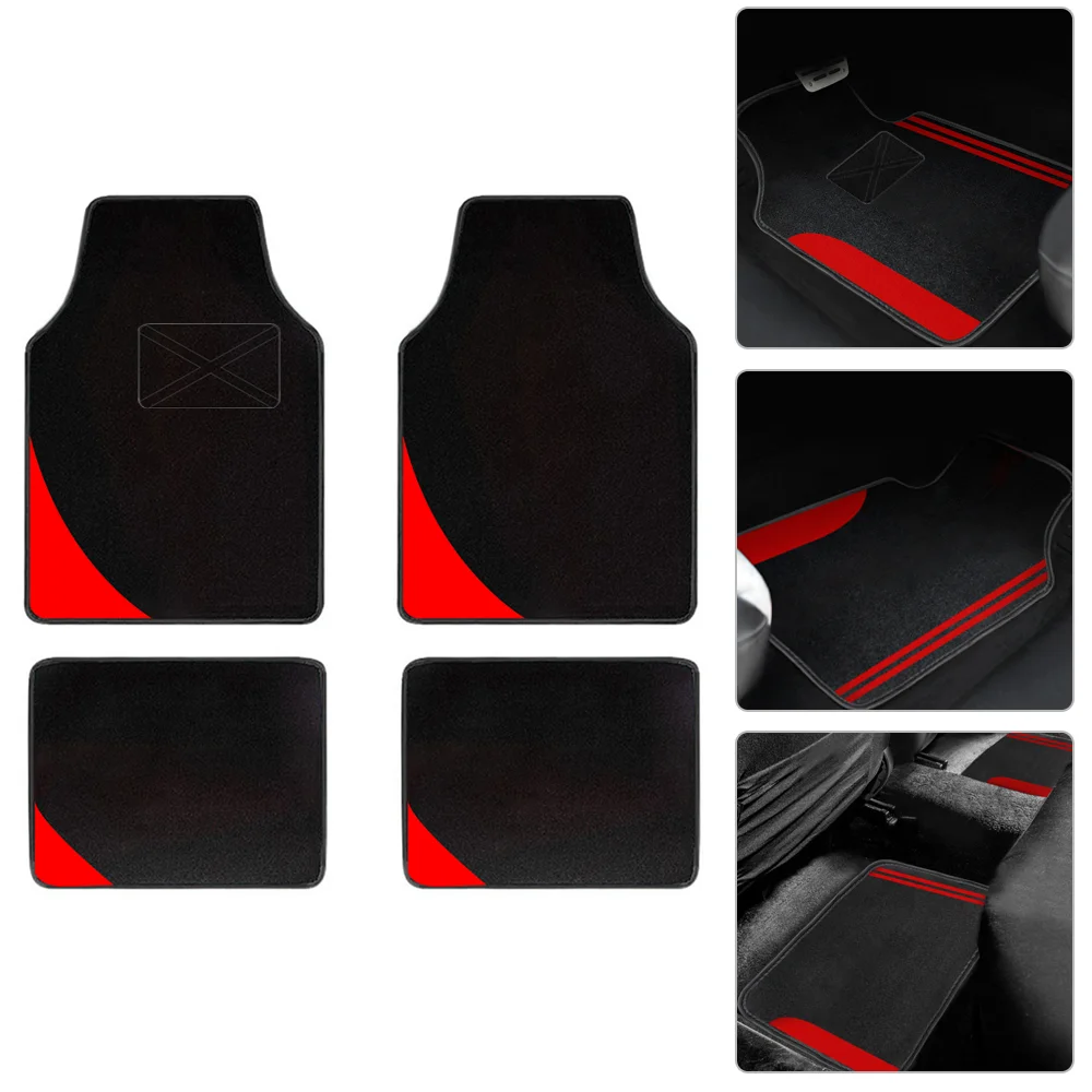 

4pcs Universal Car Floor Mats Anti-Slip Mat Car Styling Carpet Auto Foot Pads