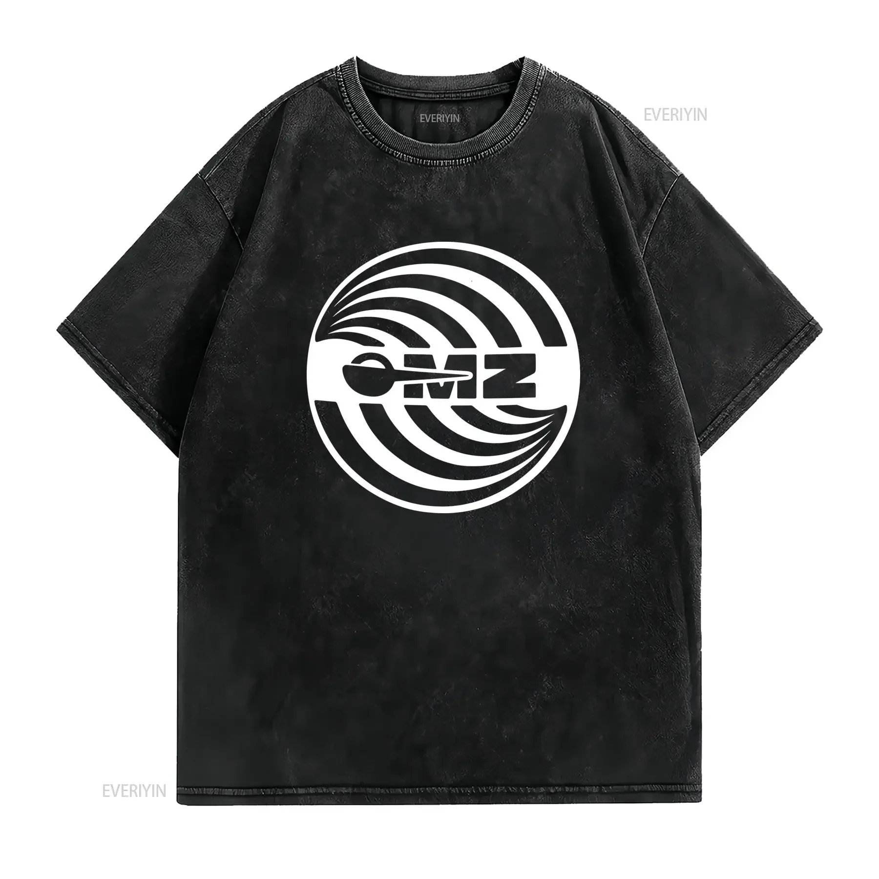 Streetwear Darts Target G12 Black White Print Cool Casual T Shirt vintage Washed Top For Everyday Wear fashion graphic