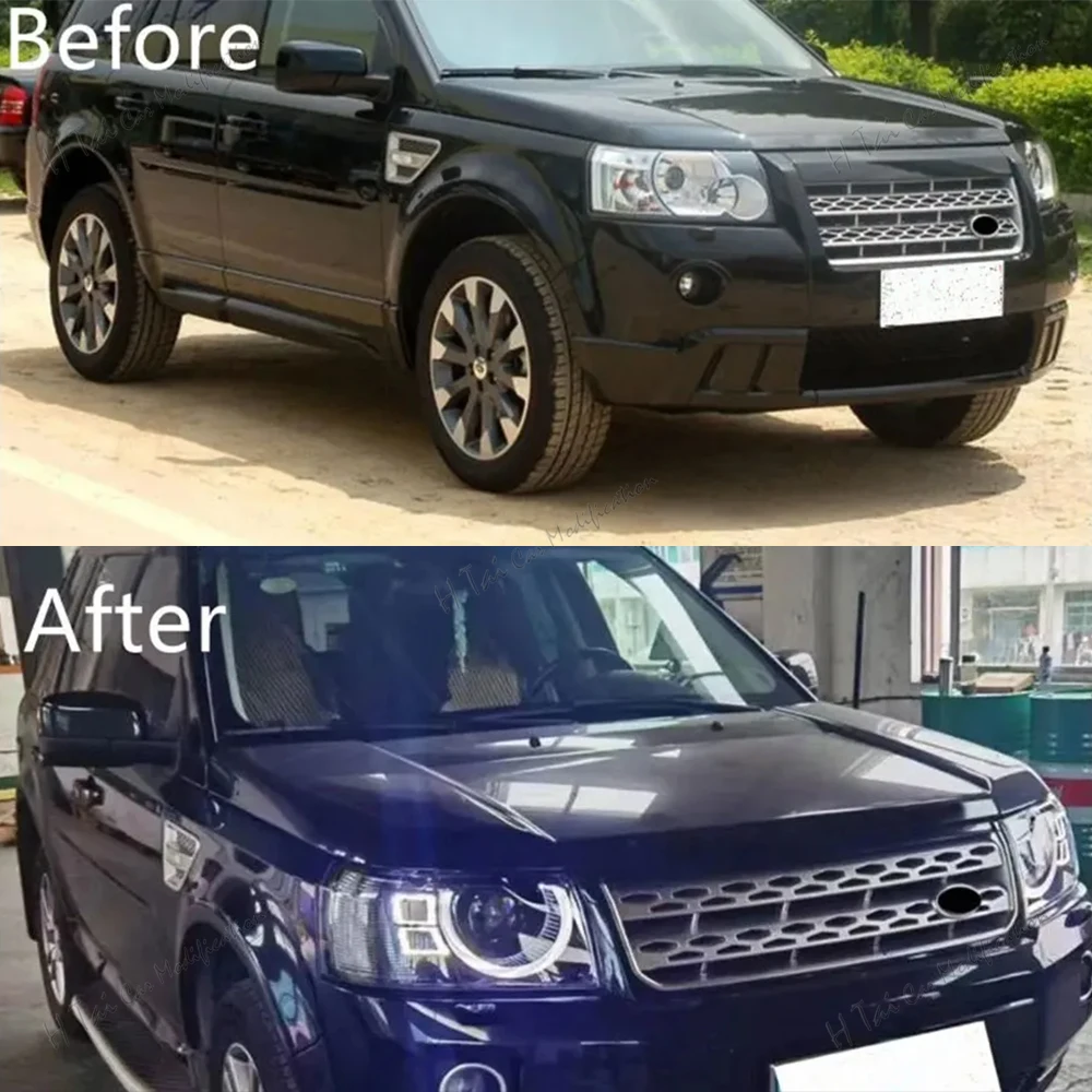 Pair LED Head Lights For Land Rover Freelander 2 2010-2015 Front Light Assembly DRL Headlights Turn Signal Car Light Assemblies