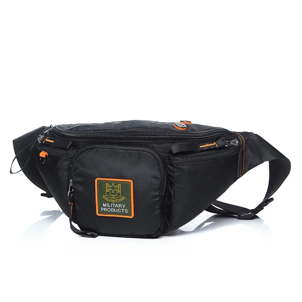 Imagem -04 - Oxford Fanny Pack Impermeável para Homens Bolsa de Peito Bolso Múltiplo Bolsa de Viagem Masculina Ombro Corpo Transversal Cinto Bolsa de Quadril