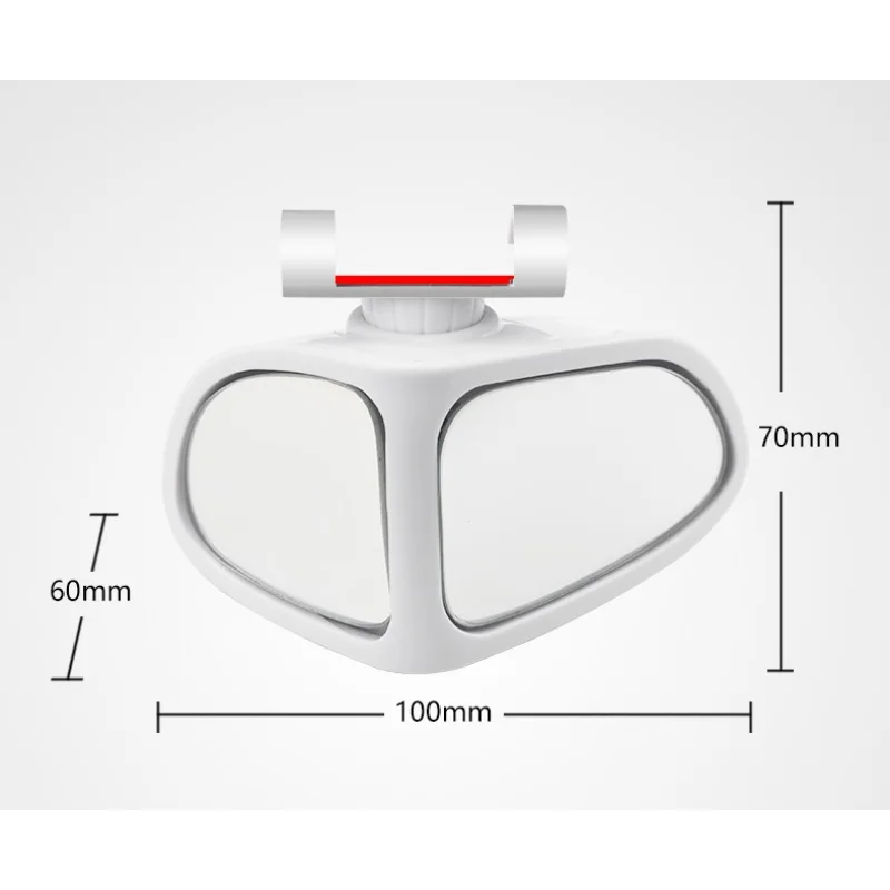 Blind Spot Mirror, Wide Angle Rear View Mirror 360 Degree Rotation Universal Car Auxiliary Mirror Front/RearsTruck SUV