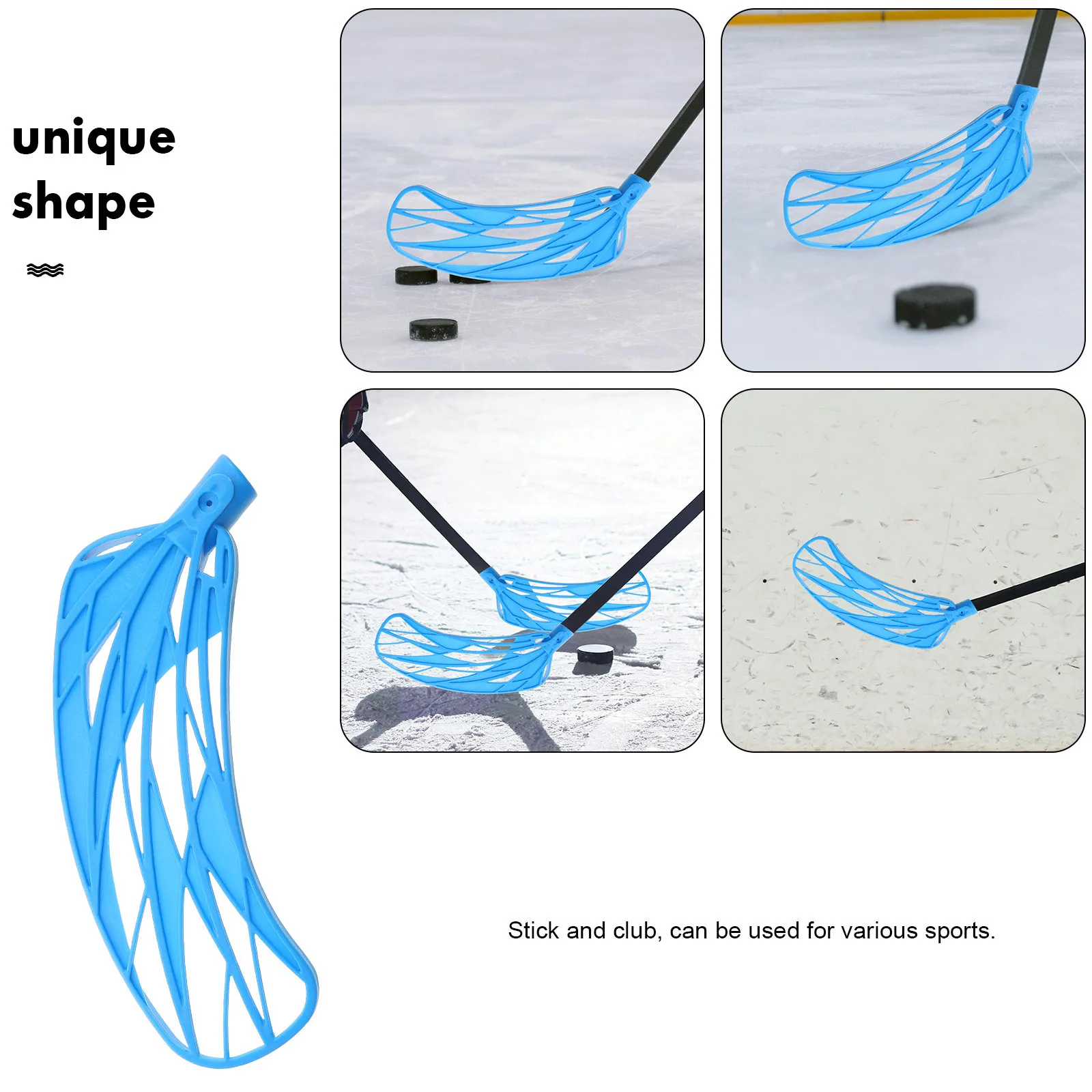 عصا بديلة للرأس للهوكي الميداني، عصا هوكي الشوارع المضمنة، تصميم متين، استخدام رياضي متعدد