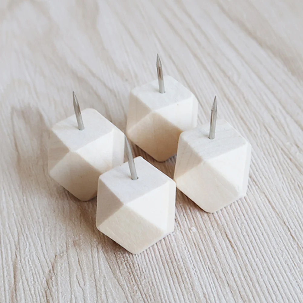 

15Pcs Metal Head Geometric Push Pins Polyhedral Thumbtacks for Office Cork Bulletin Board School Posters Maps Notes