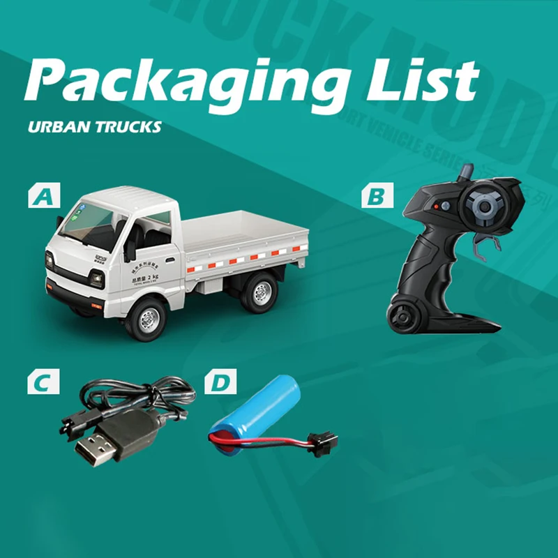 2.4G RC Truck Drift Pickup Sound And Light Electric Toy Vehicle Goods Train Van Remote Control Car Gifts Toys Boys