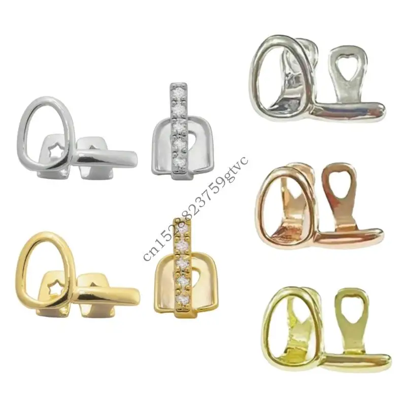 

D0UF Double Tone Barbell Jewelry Brass And Stainless Steel Body Piercing Lightweight Sturdy Sophisticated For Daily Wear