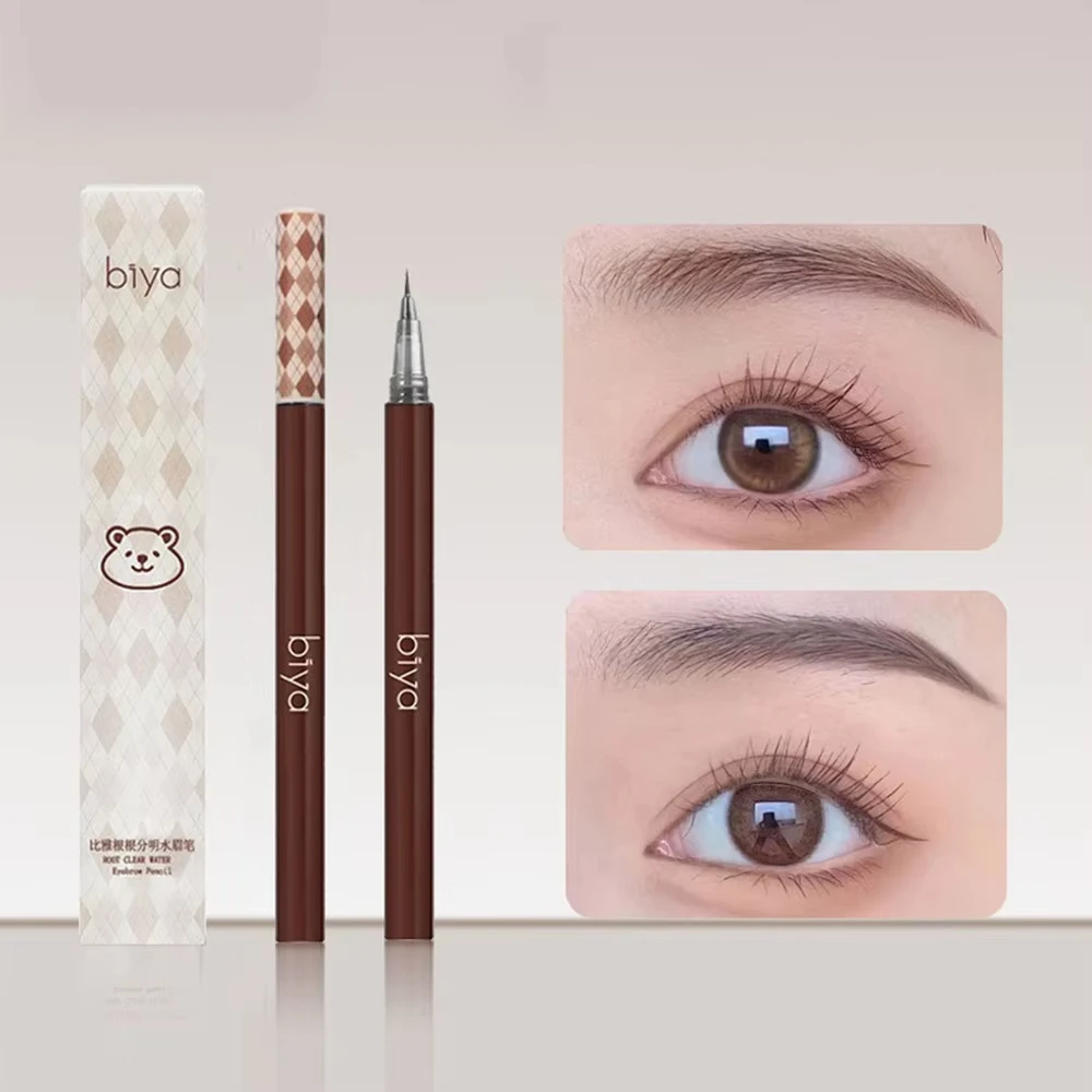 0.01mm Ultra Fine Liquid Eyebrow Pen Waterproof Natural Color Not Smudge Eyebrow BIYA Makeup Pencil