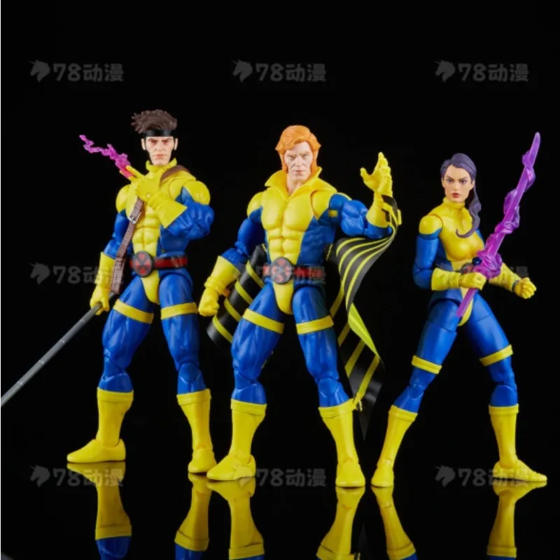 Original Hasbro Marvel Legends Series Marvel’s Banshee & Gambit & Psylocke Anime Figure Collection Toy Model view 2