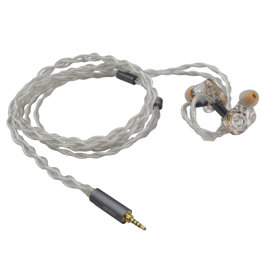 Juzear limpid iem kabel 4-adrig 18 awg 6n ofc kupfer versilbert 2, 5 3,5mm stecker 2-polige kopfhörer upgrade kabel butterfly 41t