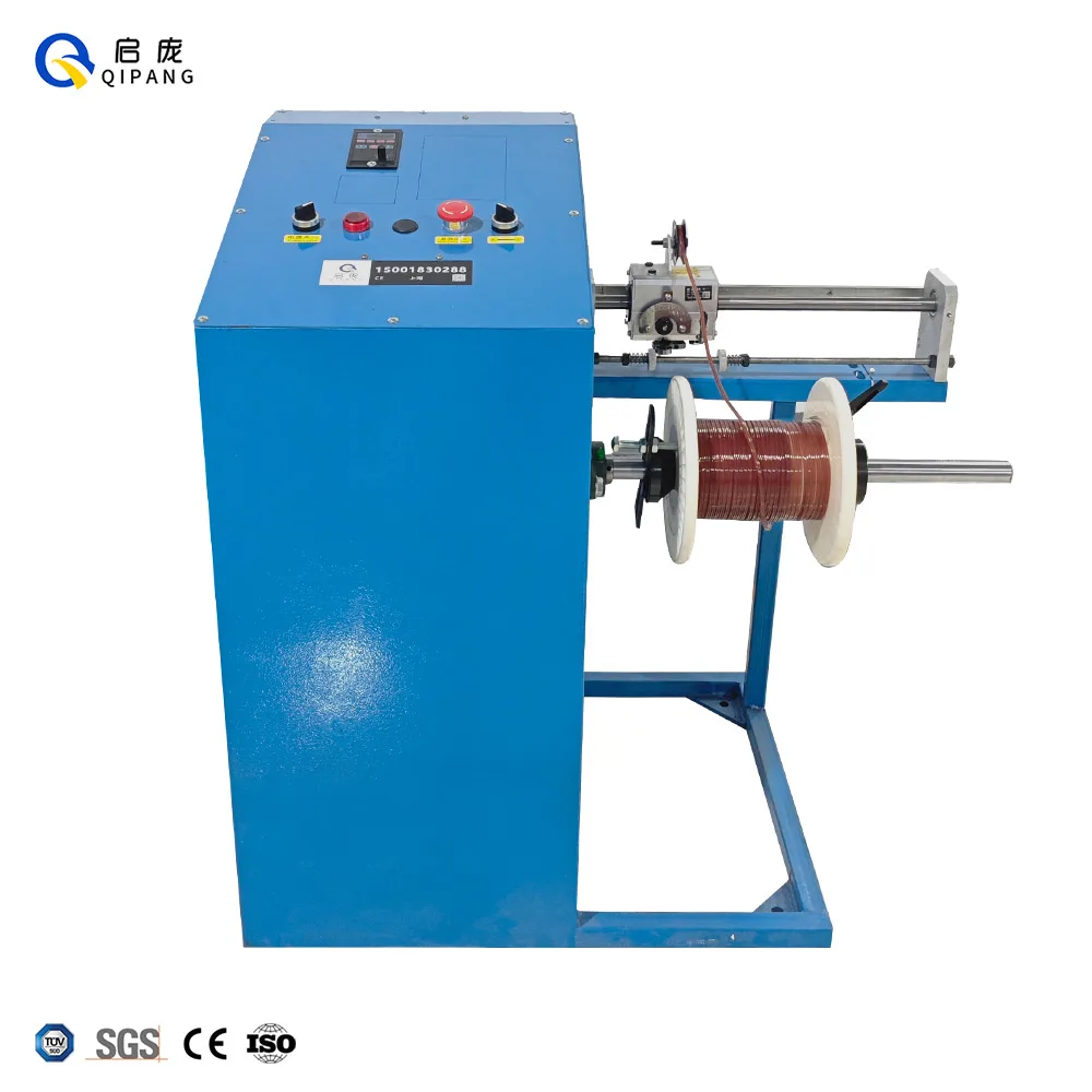 QIPANG 0.8-20MM steel Rope take up machine QP400 Copper Aluminium wire winding machine cable take up winder machine