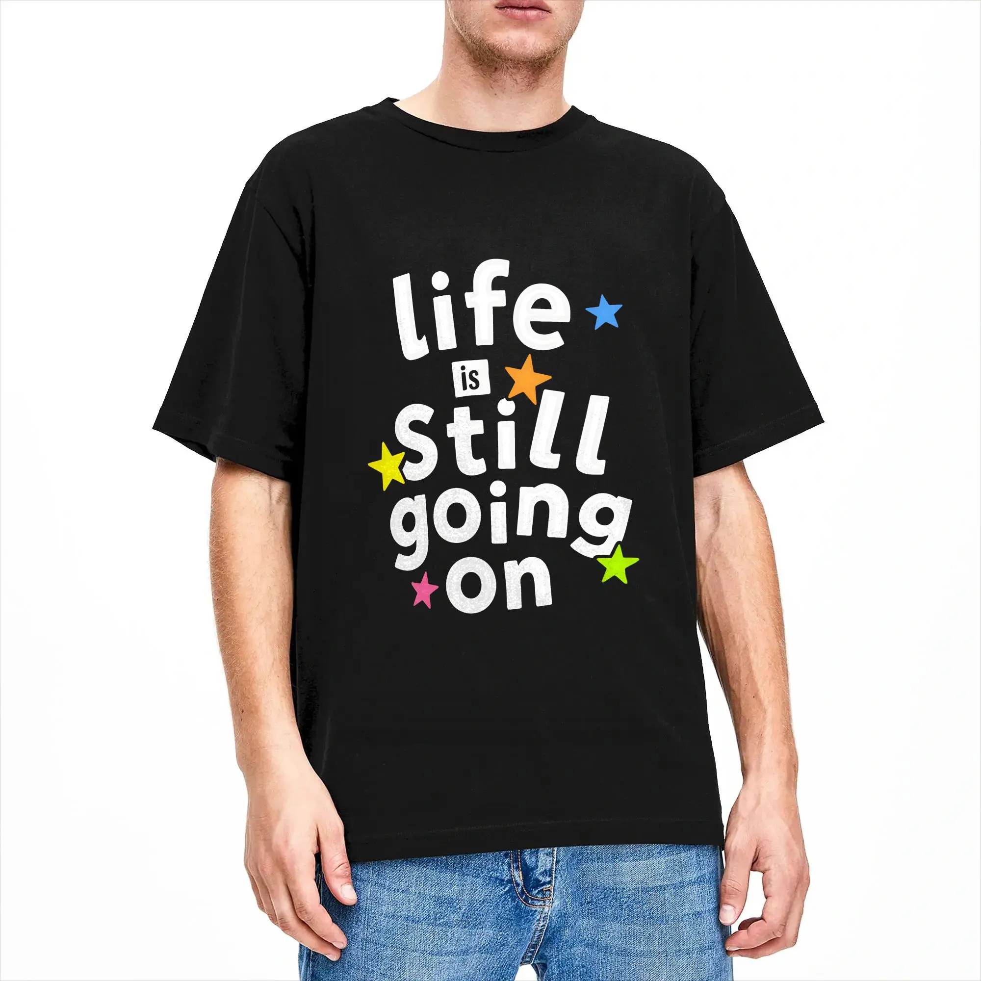 Oliver tree Life Is Still Going On T-Shirt Summer Cotton T-Shirts For Men Print Tee Shirt Short Sleeves Street Style Clothing