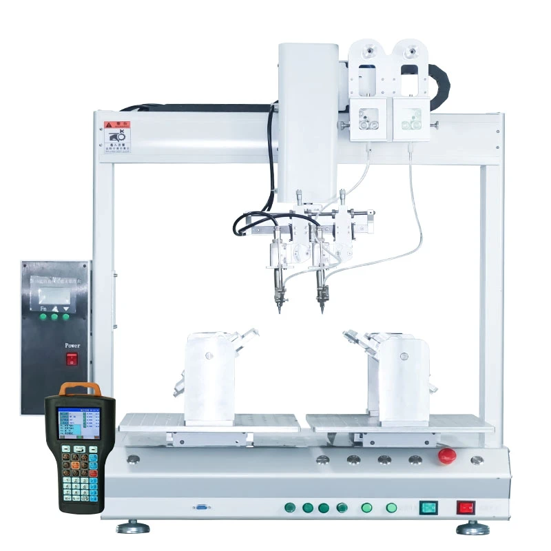 Buy Double Station Soldering Head PCB Mobile Phone Battery Automatic Soldering Machine