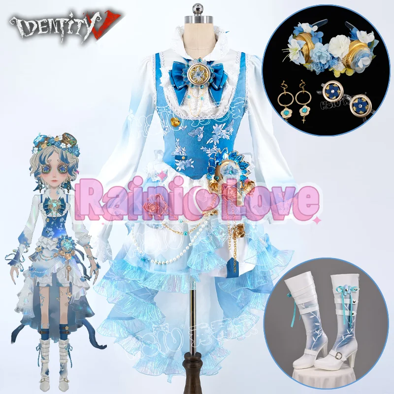 Game Identity V Mechanic Cosplay Costume Mechanic Cyanotype Cosplay Costume Tracy Reznik Outfit Lolita Dress For Hallowmas Party