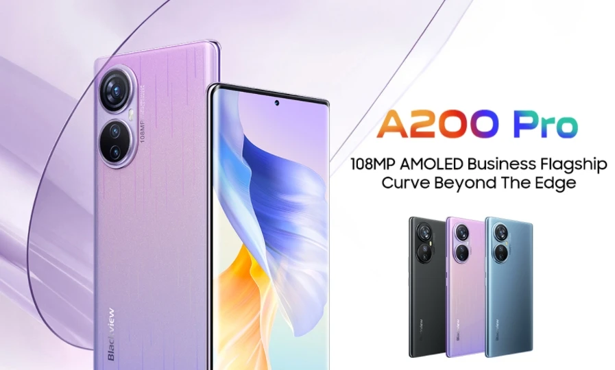 Blackview A200 PRO, CPU Helio G99 120Hz 6.67 pollici, 12GB + 256GB 100 megapixel 66W ricarica rapida smartphone 4G 12GB RAM 256GB ROM