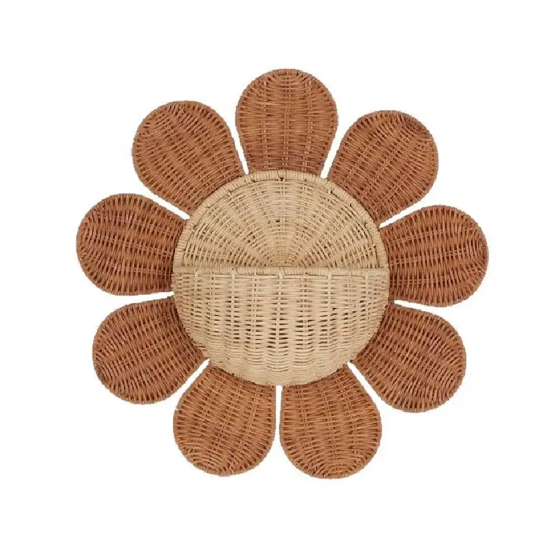 

Dropshipping Nordic Woven Wall Basket for Keys & Small Items Bathroom,Guest House,Kids' Room Wall Decor Storage Basket