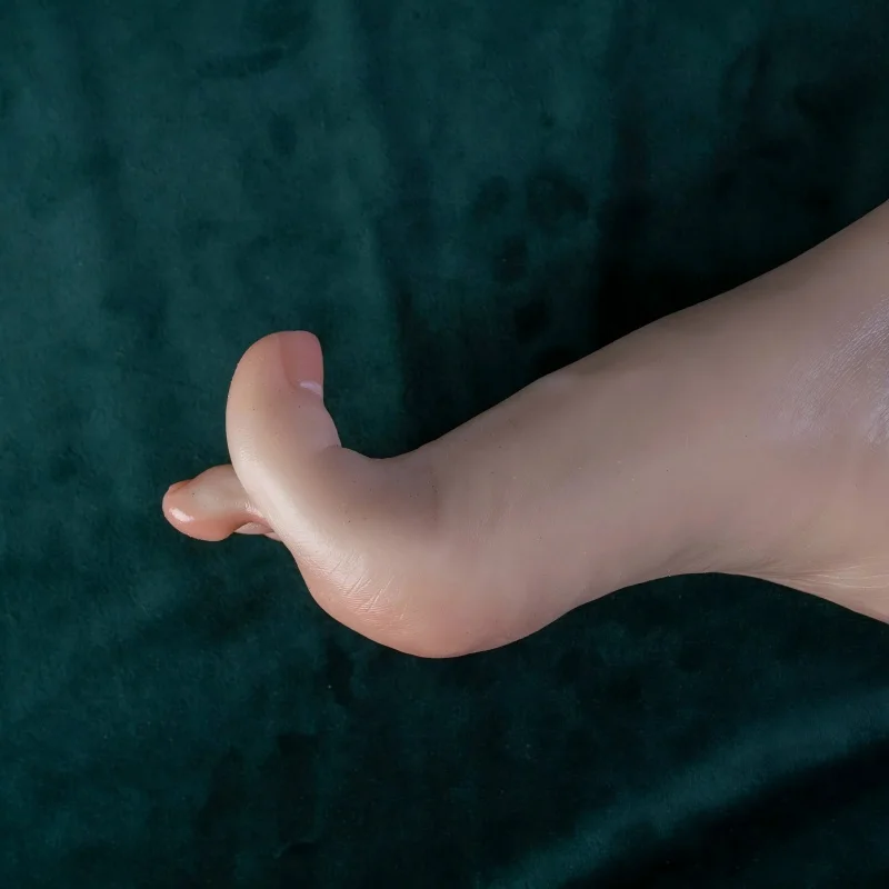 Silicone Feet Model Footjob Female Mannequin Foot Fetish Simulation Design Soft Manicure Nail Art Practice About 23cm