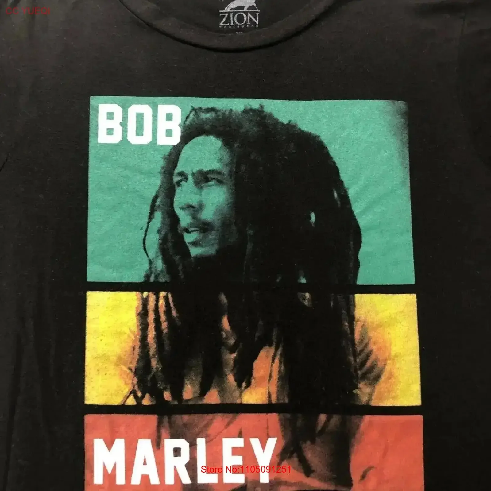 

Bob Marley Womens Zion Black T Shirt Top Sz XL vintage Washed fashion Unisex Casual streetwear Stretched Breathable